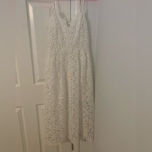 White medium ASTR eyelet dress